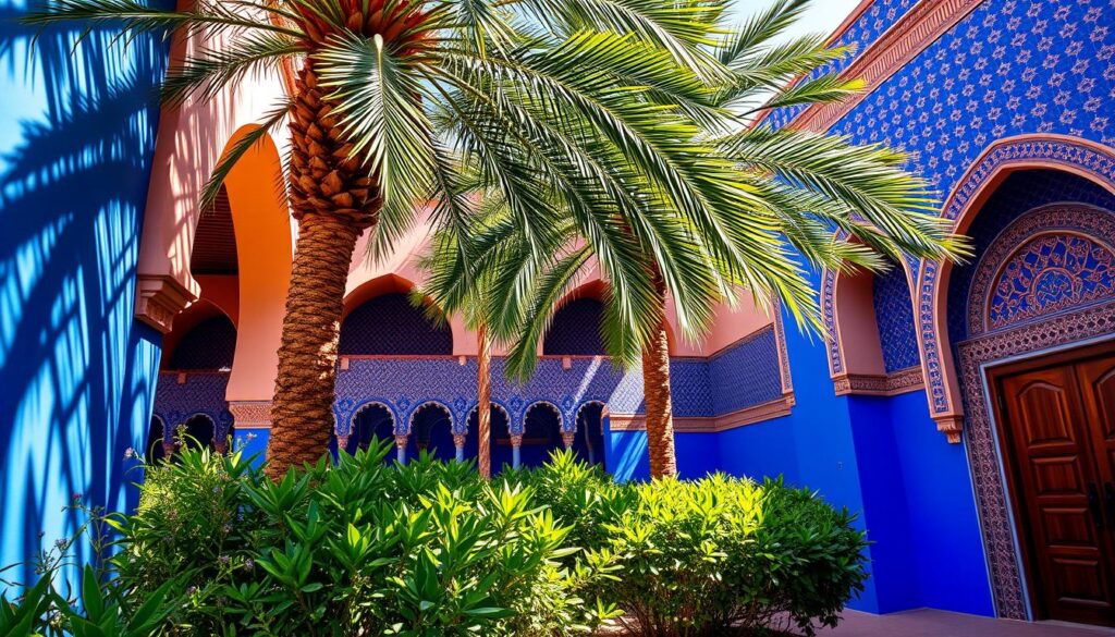 Majorelle Blue Garden Architecture in Marrakech