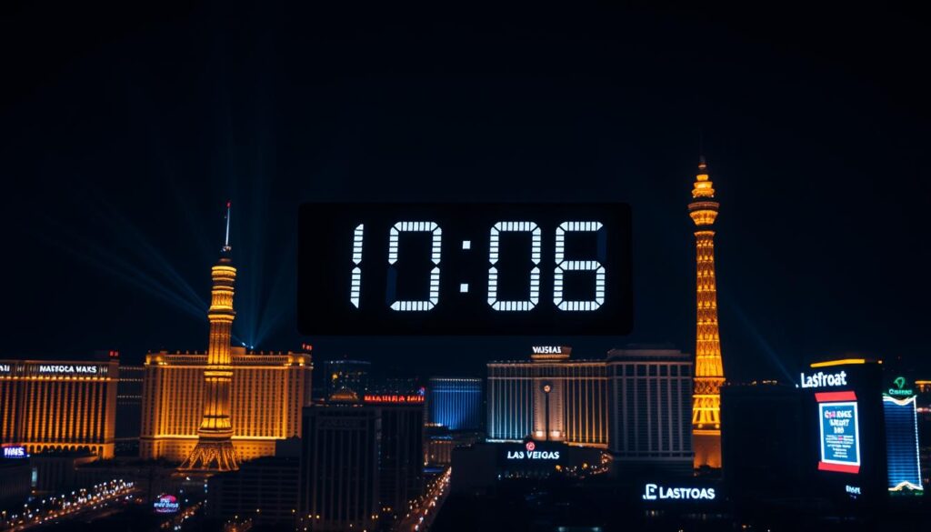 Vegas UK Time Difference Clock