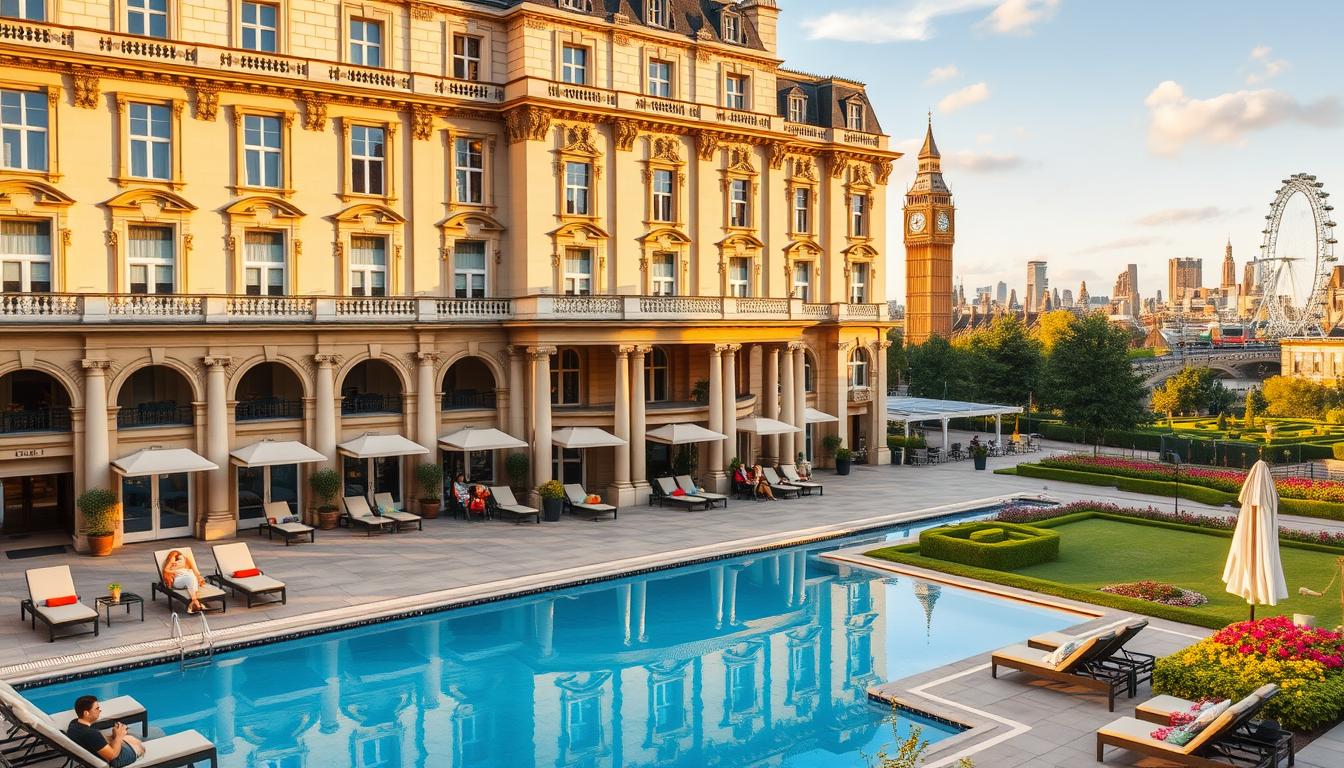 london hotel with pool