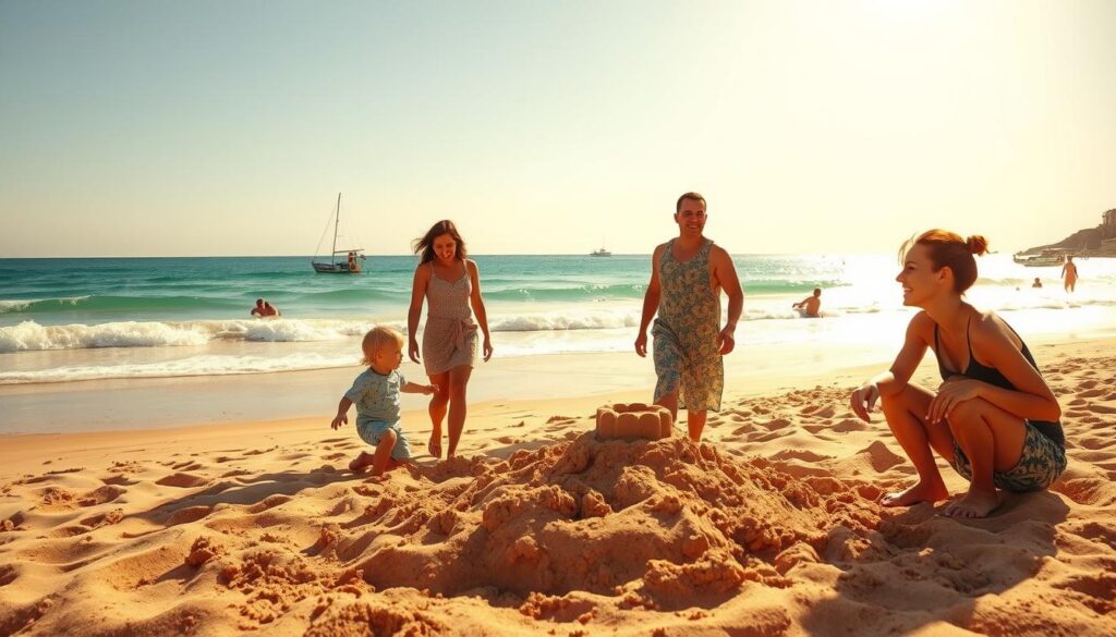 Family enjoying Agadir activities