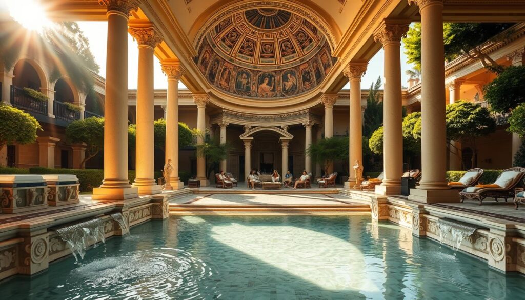 Roman-style spa