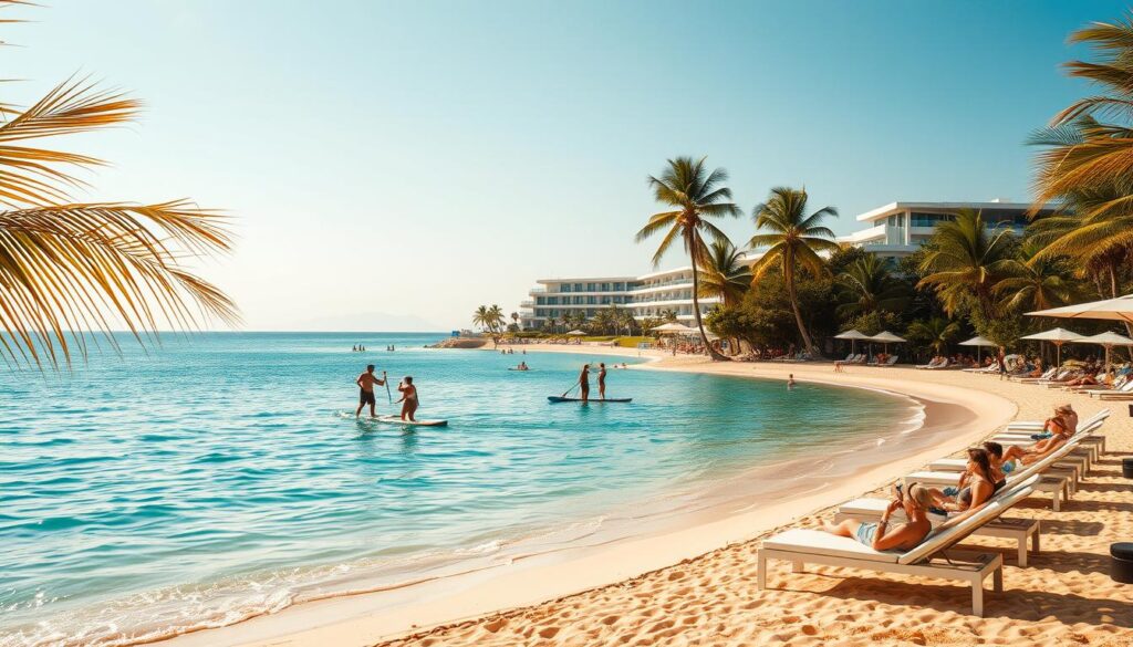 private beach